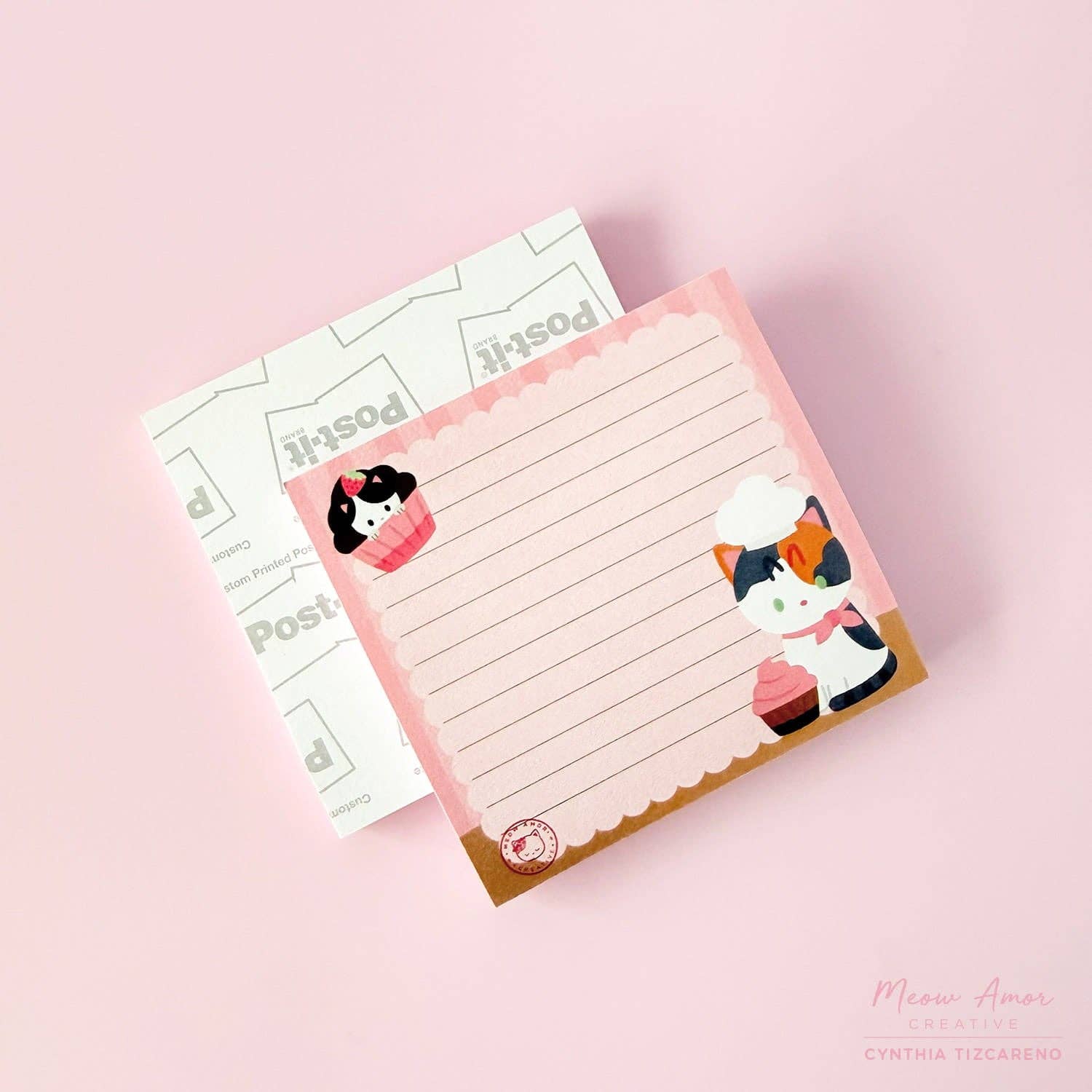 Calico Cat Baker Sticky Notes