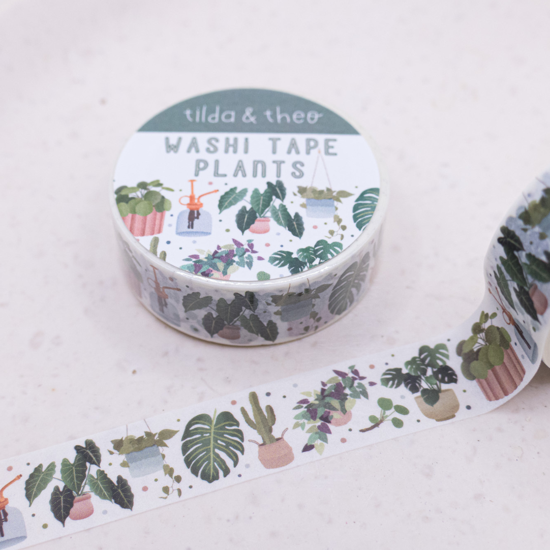 Houseplants Washi Tape | Tilda & Theo