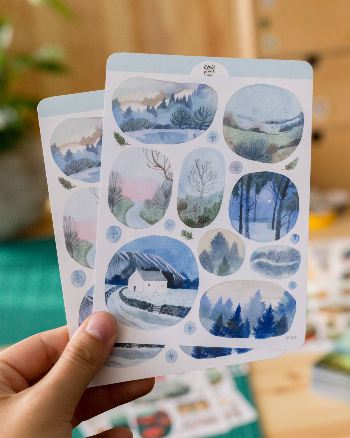 Windows Into Winter Sticker Sheet | Wild Pencil Studio