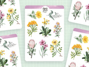 Flowers II Sticker Sheet by Wild Pencil Studio | Papertail Fox