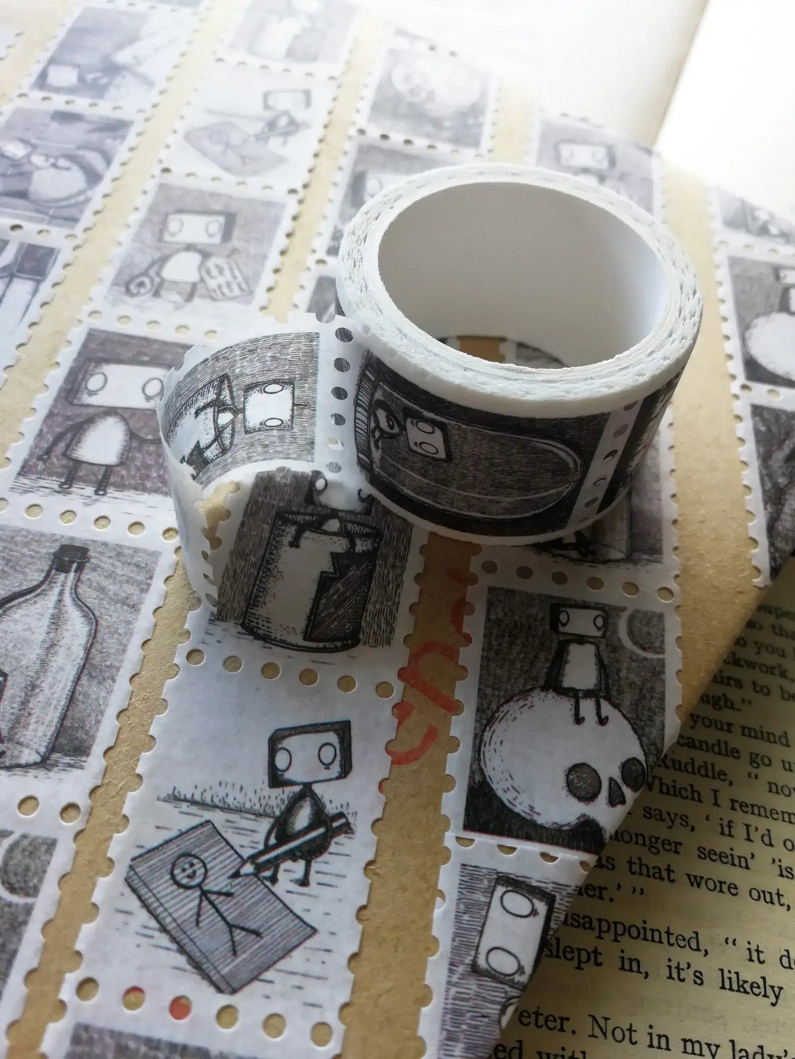 Robot Stamps Washi Tape by Jon Turner | Papertail Fox