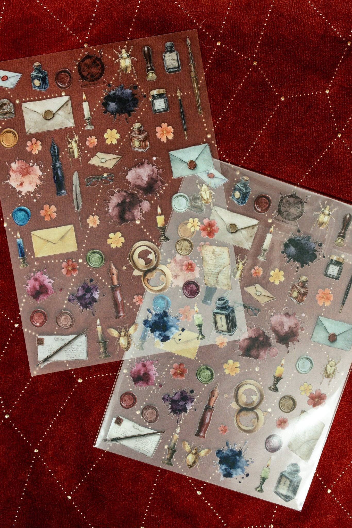 Mini Stationery Sticker Sheet | CoraCreaCrafts