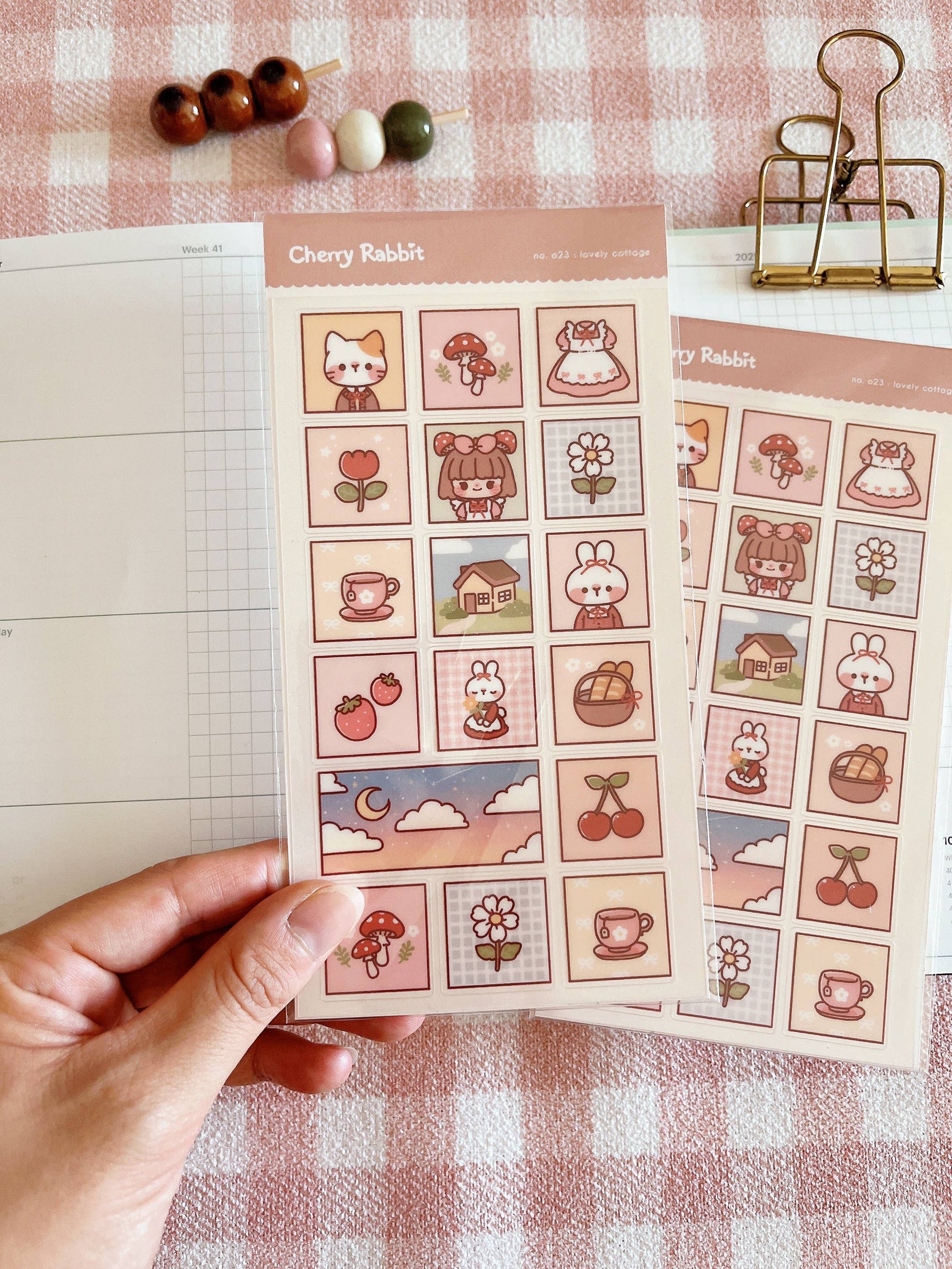 Lovely Cottage Sticker Sheet no.023 by Cherry Rabbit | Papertail Fox