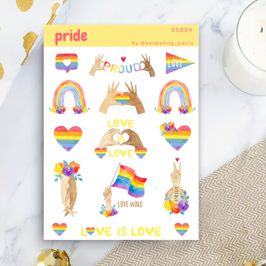 Pride Sticker Sheet by Penpaling Paula | Papertail Fox