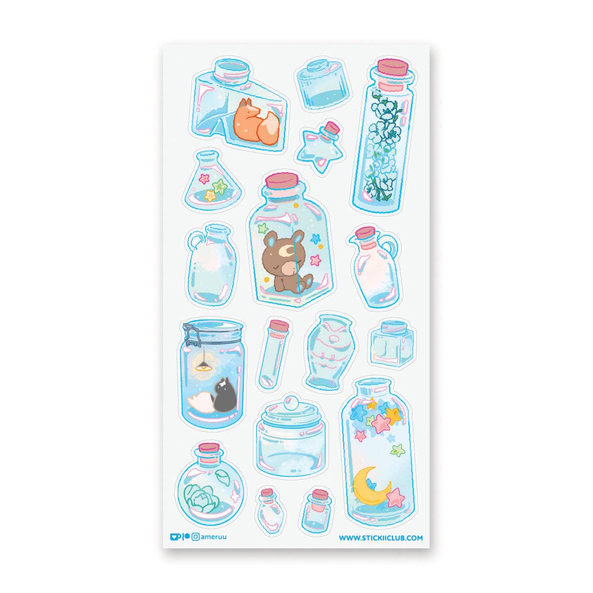 Bottled Stardust Sticker Sheet by Stickii | Papertail Fox