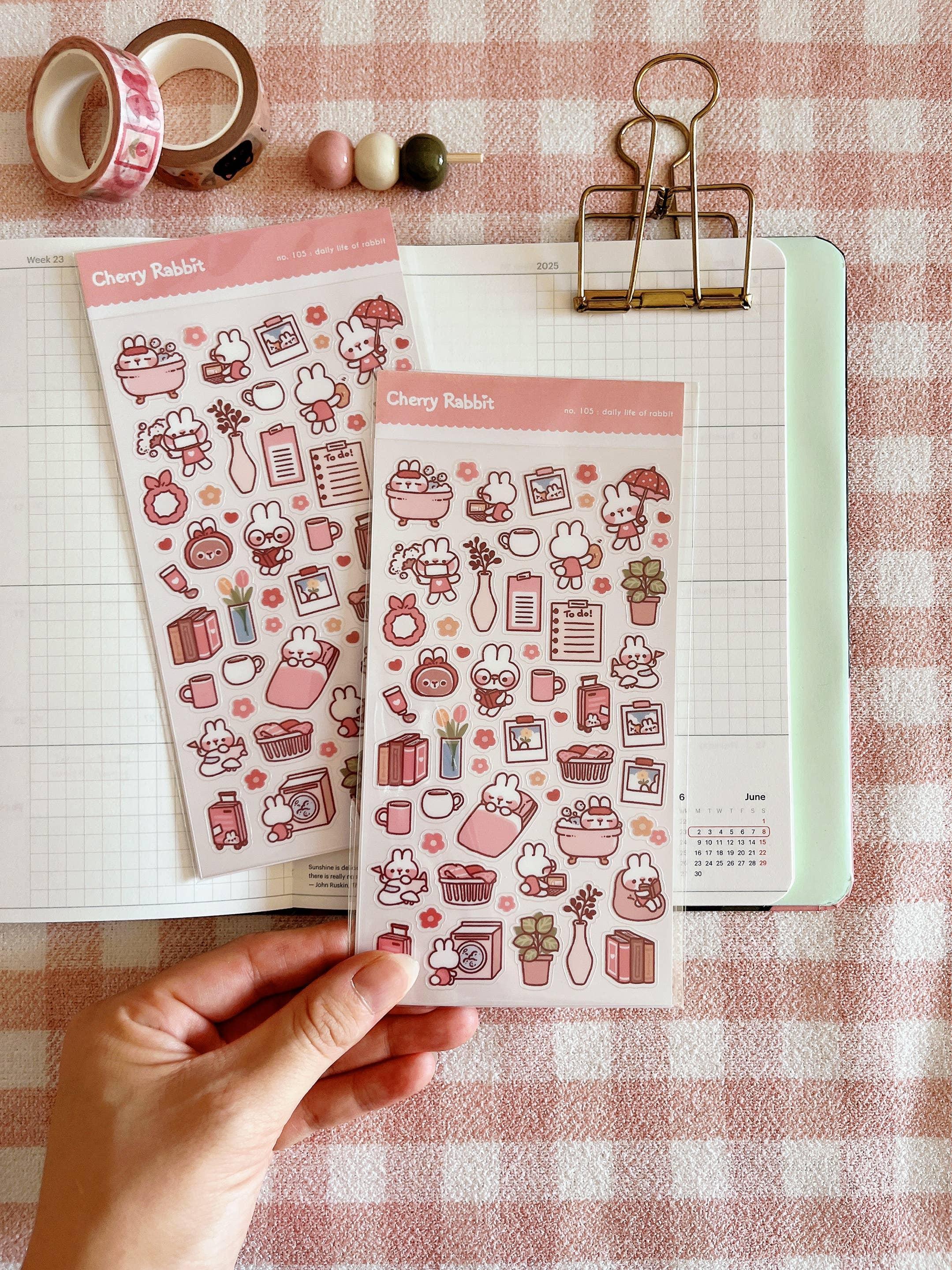 Daily Life of Rabbit Sticker Sheet no.105 - Papertail Fox