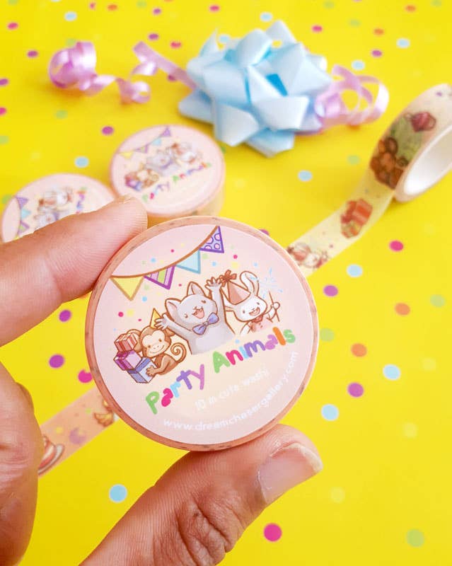 Cute Party animals Washi Tape
