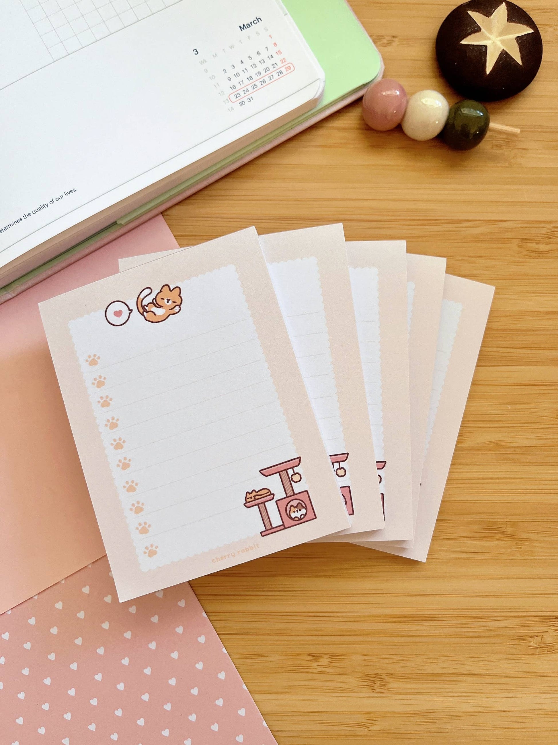 Ginger Cat Memo Pad by Cherry Rabbit | Papertail Fox