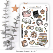 Cozy Hobby Cafe Deco Stickers | Planner Monkey Co