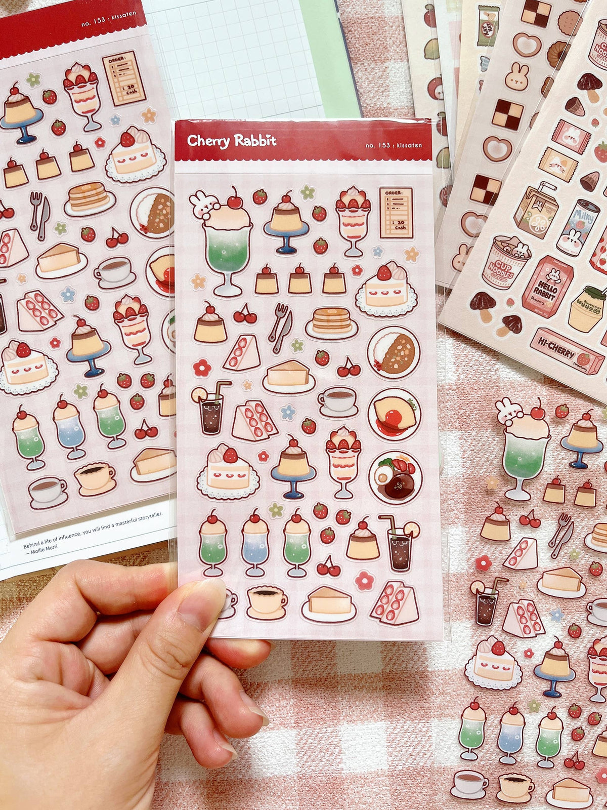Kissaten Sticker Sheet no.153 by Cherry Rabbit | Papertail Fox