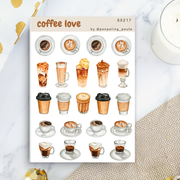 Coffee Love Sticker Sheet | Penpaling Paula