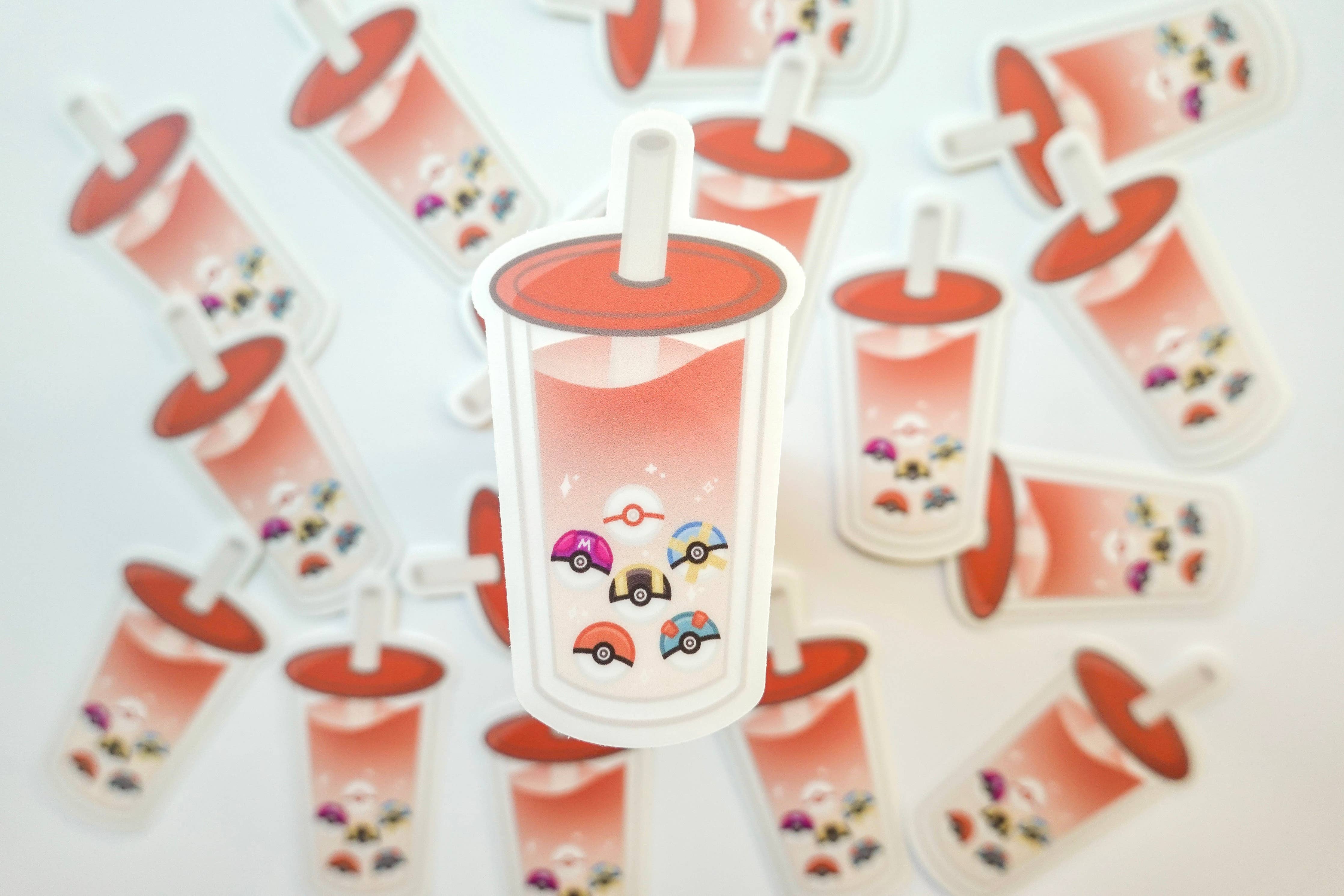 Bobamon Sticker: Red Bean | Scotty&Mel