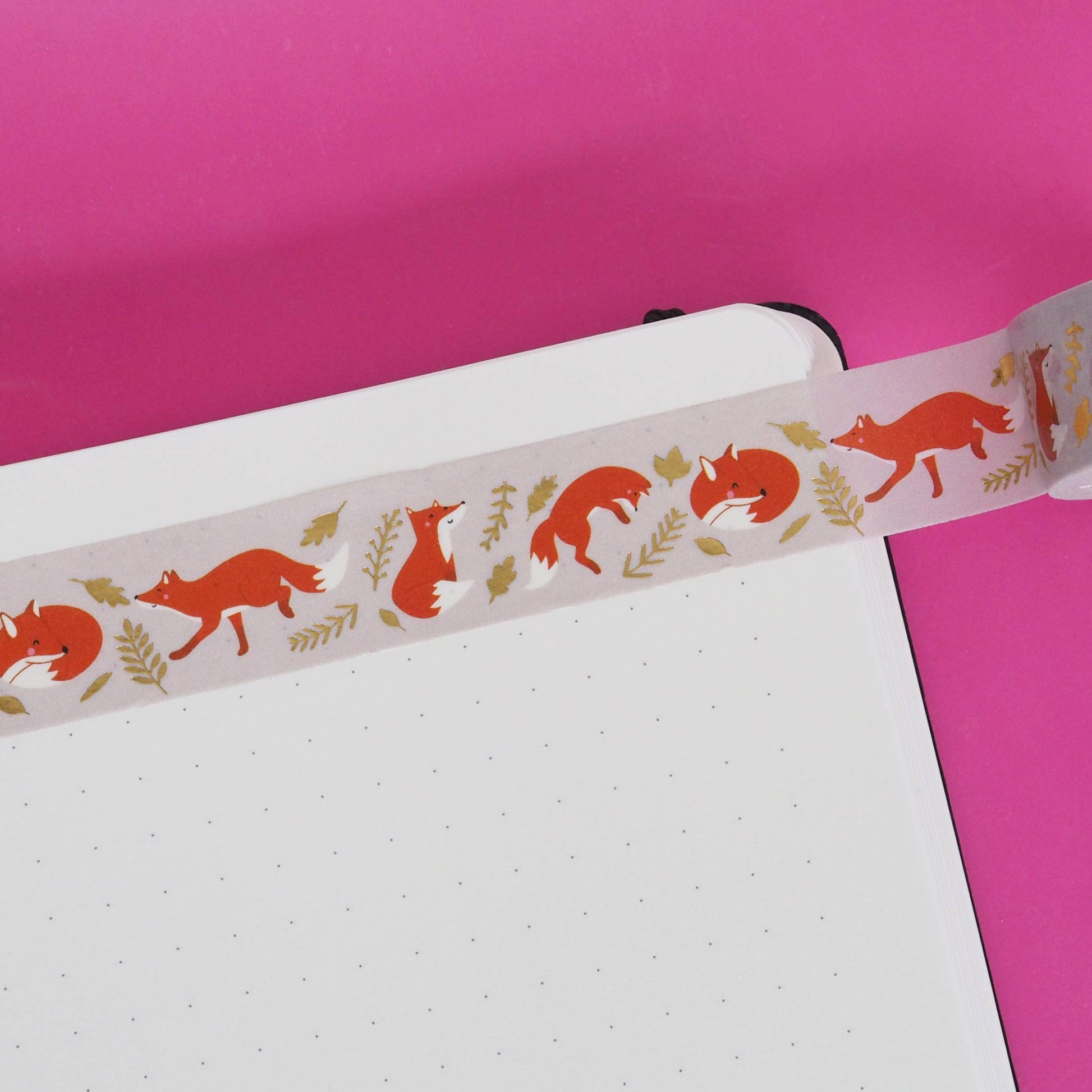 Happy Foxes Washi Tape by Nutmeg and Arlo | Papertail Fox