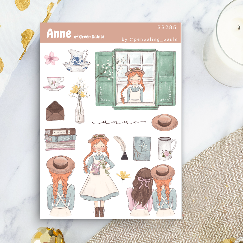 Anne of Green Gables Sticker Sheet | Penpaling Paula