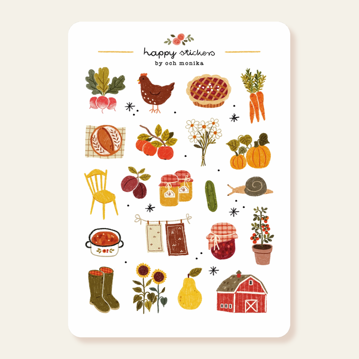 Countryside Sticker Sheet | Och Monika