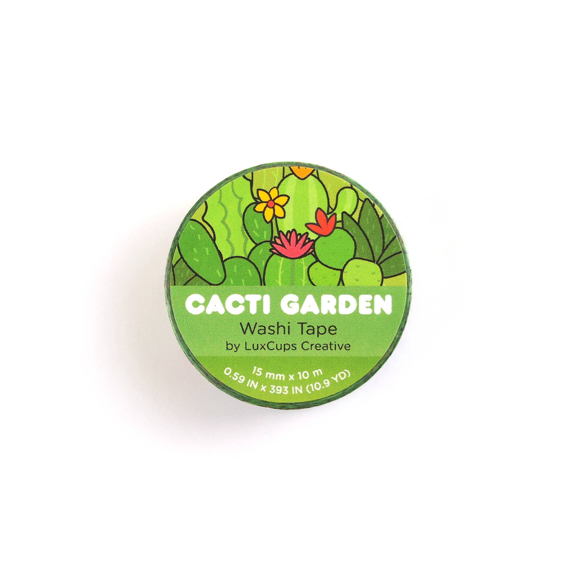 Cacti Garden Washi Tape | LuxCups Creative