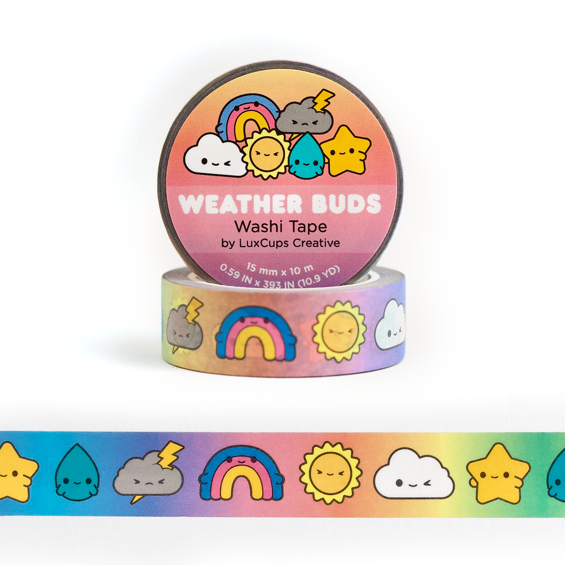 Weather Buds Washi Tape by LuxCups Creative | Papertail Fox