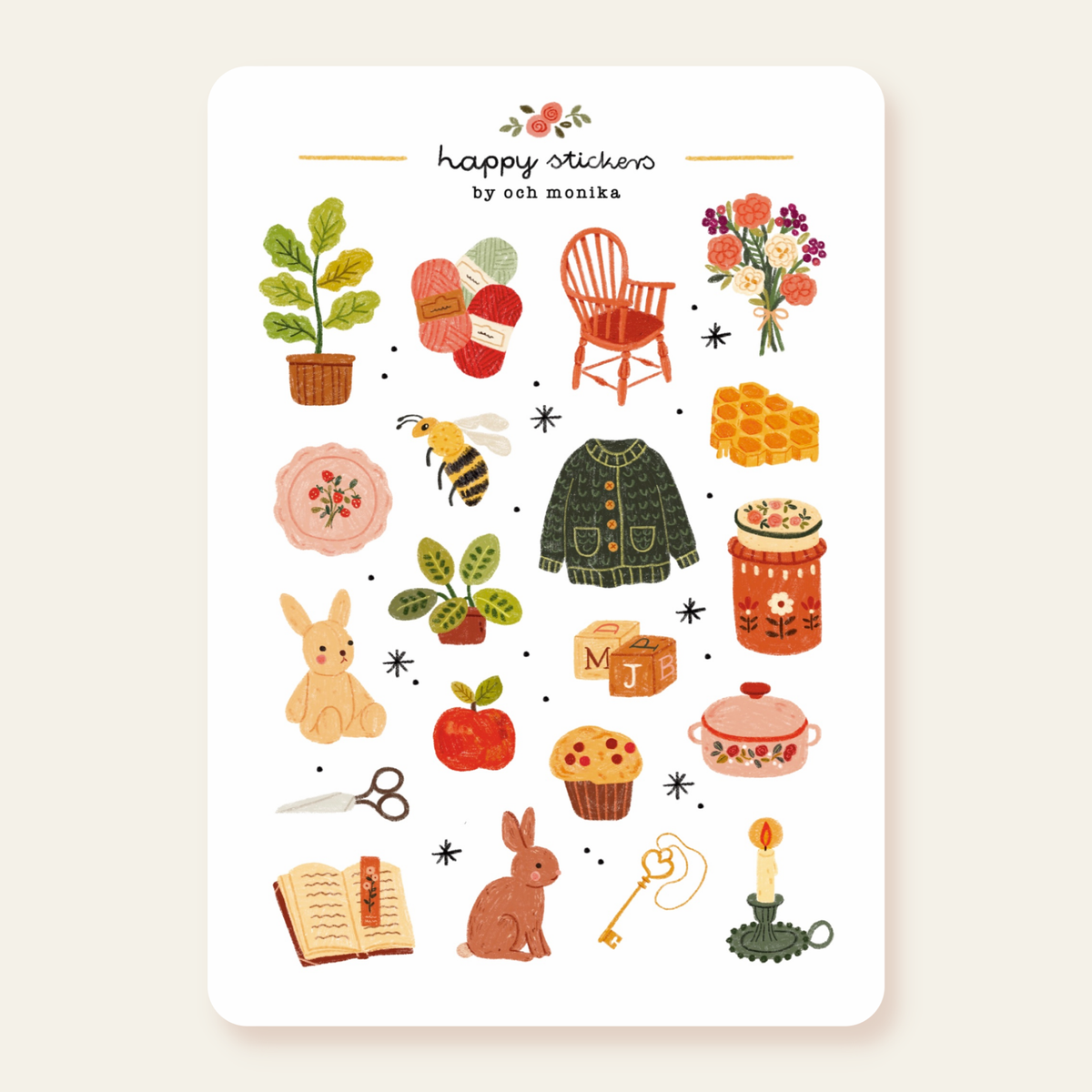 Sweet Afternoon Sticker Sheet | Och Monika