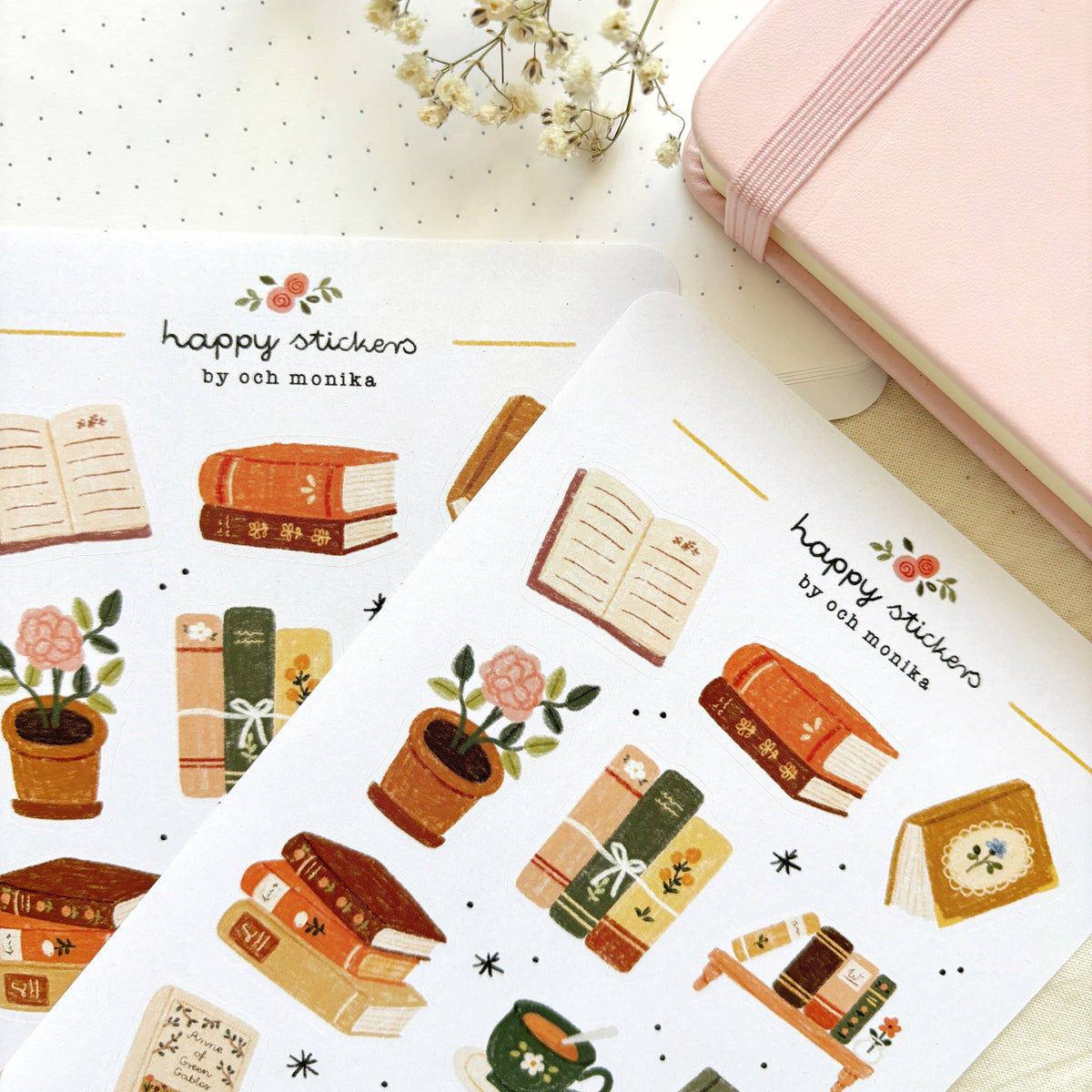 Bookish Sticker Sheet | Och Monika
