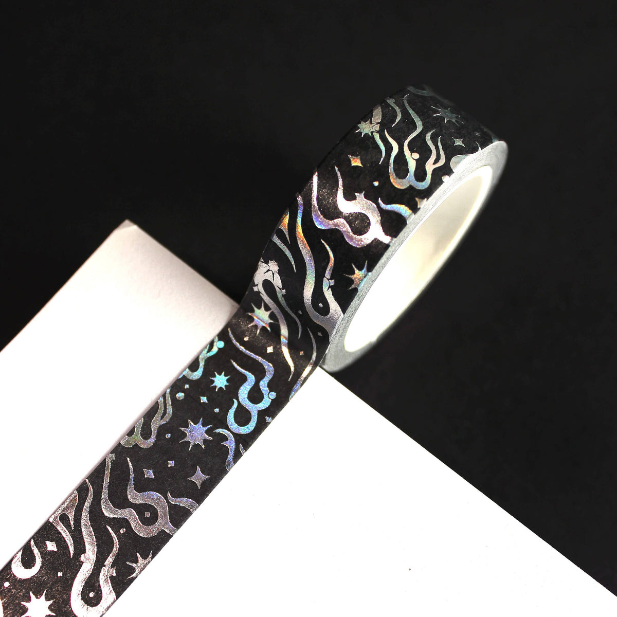 Silver Flames Foiled Washi Tape | New Heights Studio