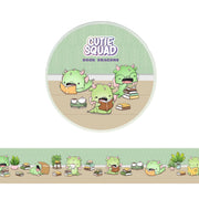CutieSquad Bookdragons washi tape featuring small dragons reading books