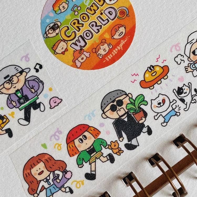 Crowd World Washi Tape | RiN! Studio