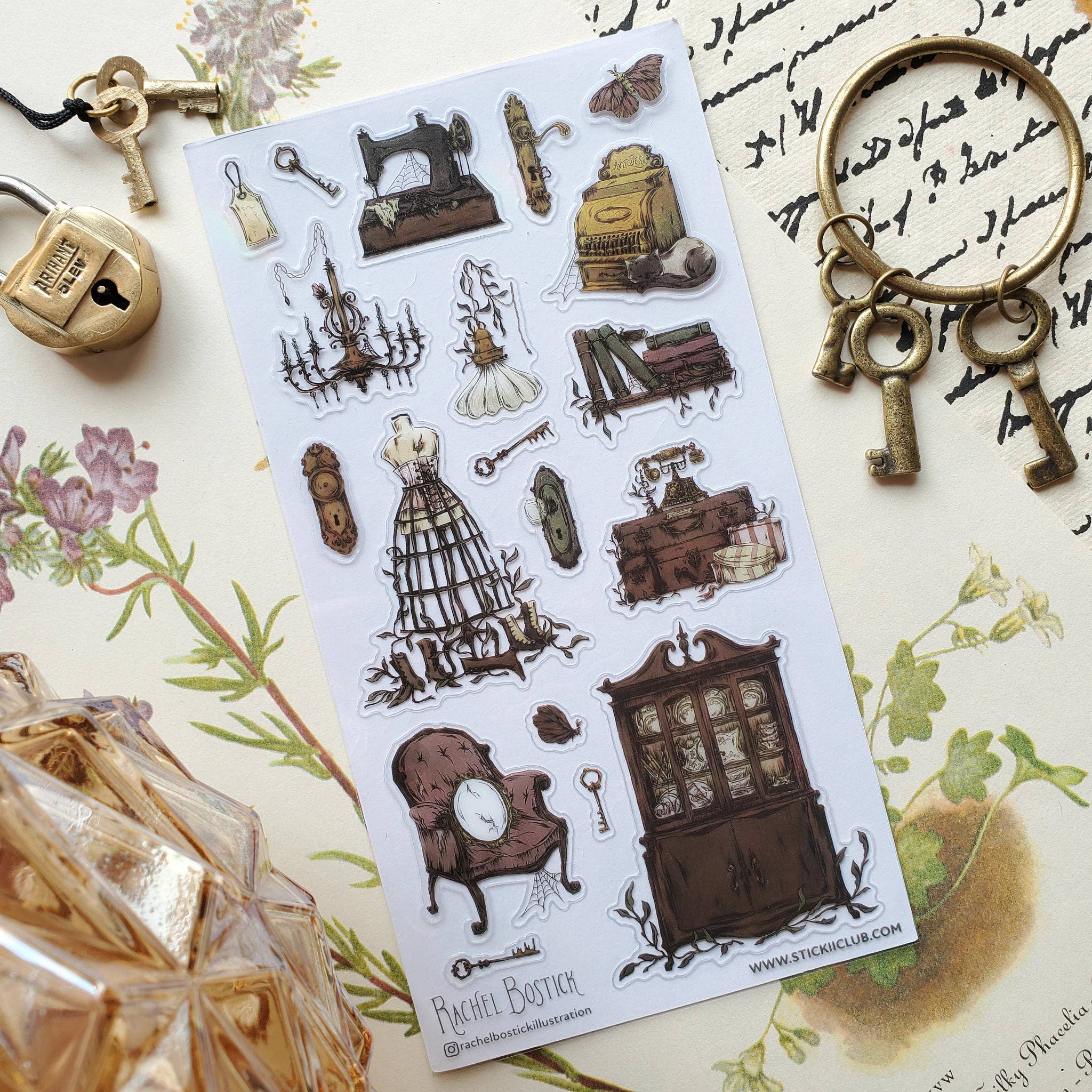 Haunted Estate Sale Sticker Sheet | Stickii