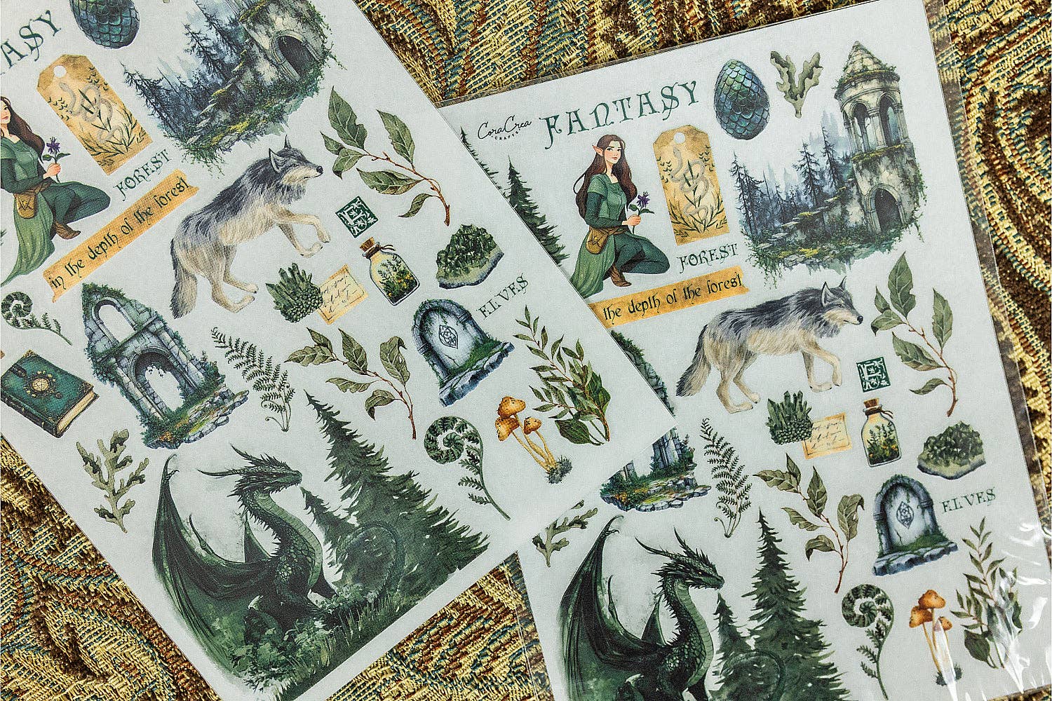 Forest Fantasy Transfer Stickers by CoraCreaCrafts | Papertail Fox