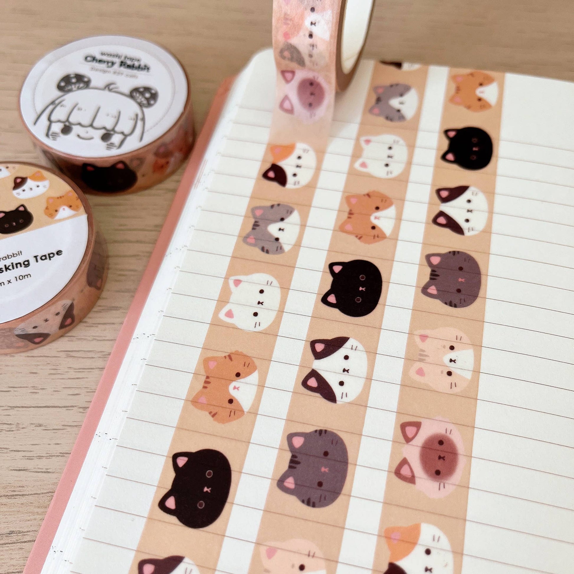 Cat Heads Washi Tape by Cherry Rabbit | Papertail Fox