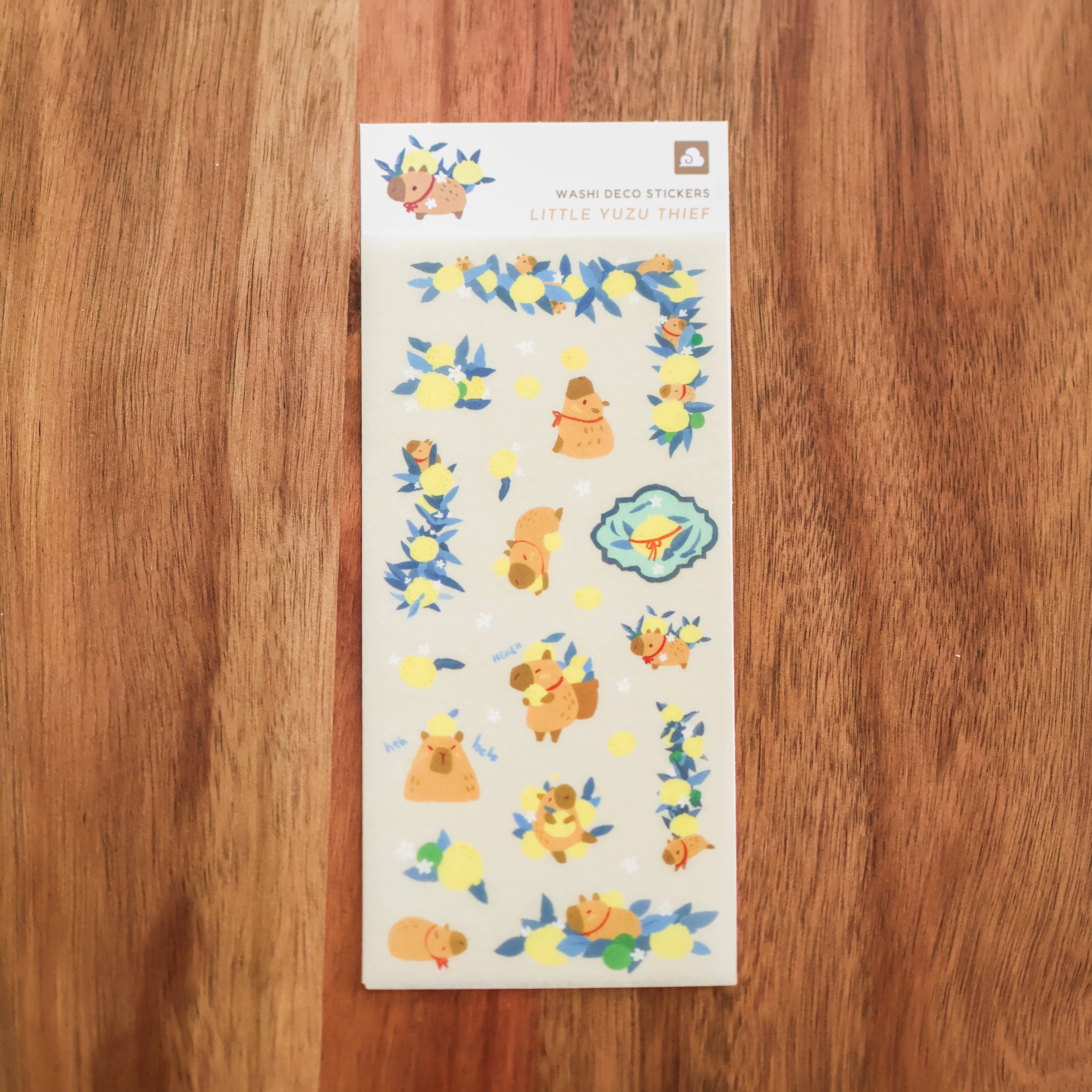 Sticker Sheet (Washi) - Little Yuzu Thief