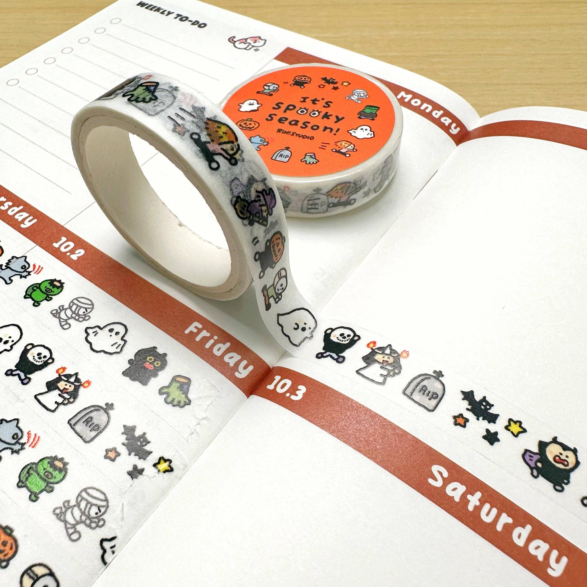 Halloween Mini Washi Tape by RiN! Studio | Papertail Fox