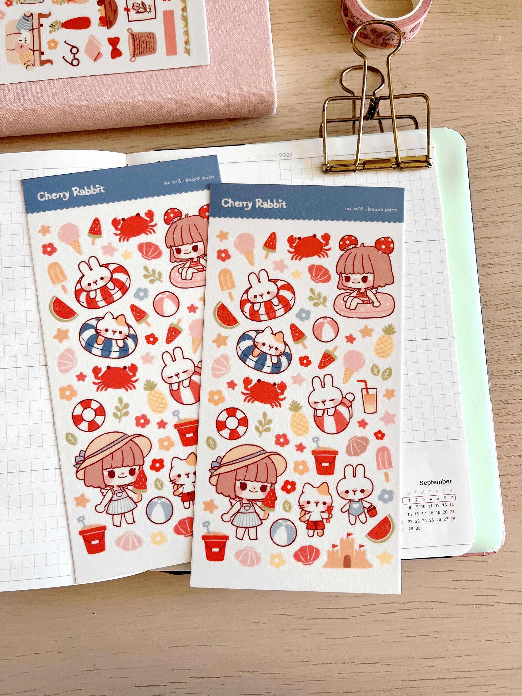 Beach Party Sticker Sheet no.078 by Cherry Rabbit | Papertail Fox