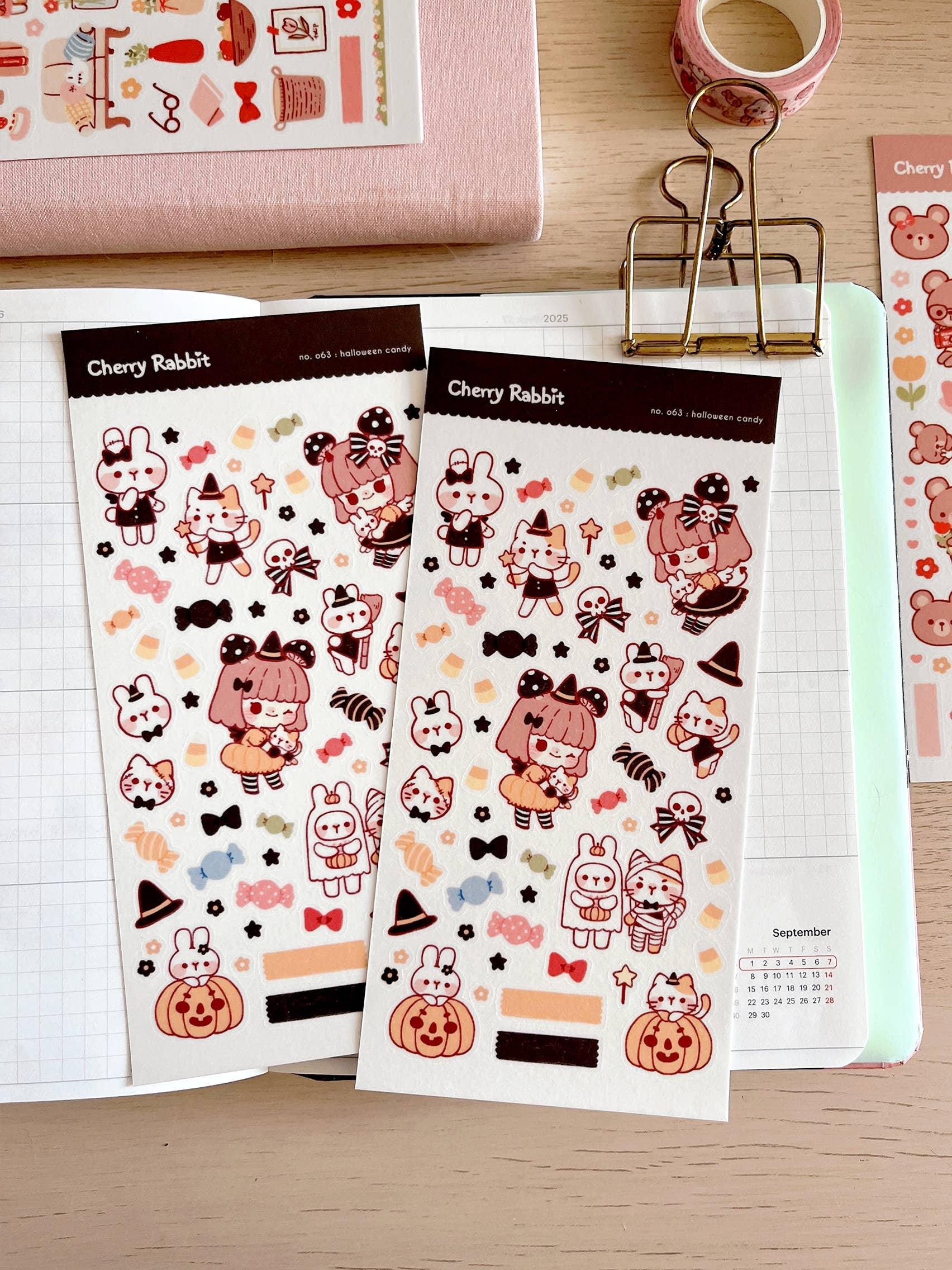 Halloween Candy Sticker Sheet no.063 - Papertail Fox