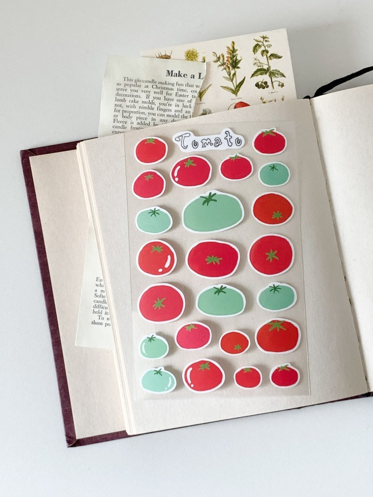 Tomato Sticker Sheet by PoPo Factory | Papertail Fox