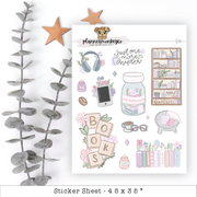 Late Spring Bloom Bookish Doodles Variety 1 | Planner Monkey Co
