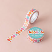 Colorful Starburst Harlequin Washi Tape by Little Lefty Lou | Papertail Fox