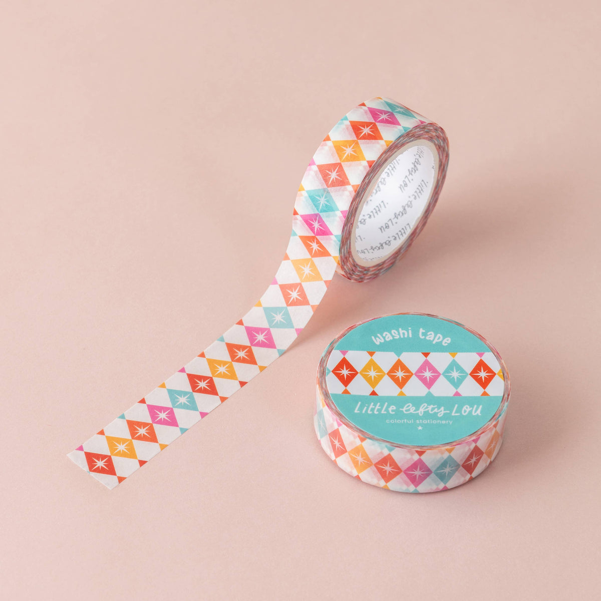 Colorful Starburst Harlequin Washi Tape by Little Lefty Lou | Papertail Fox