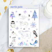North Pole Sticker Sheet | Penpaling Paula