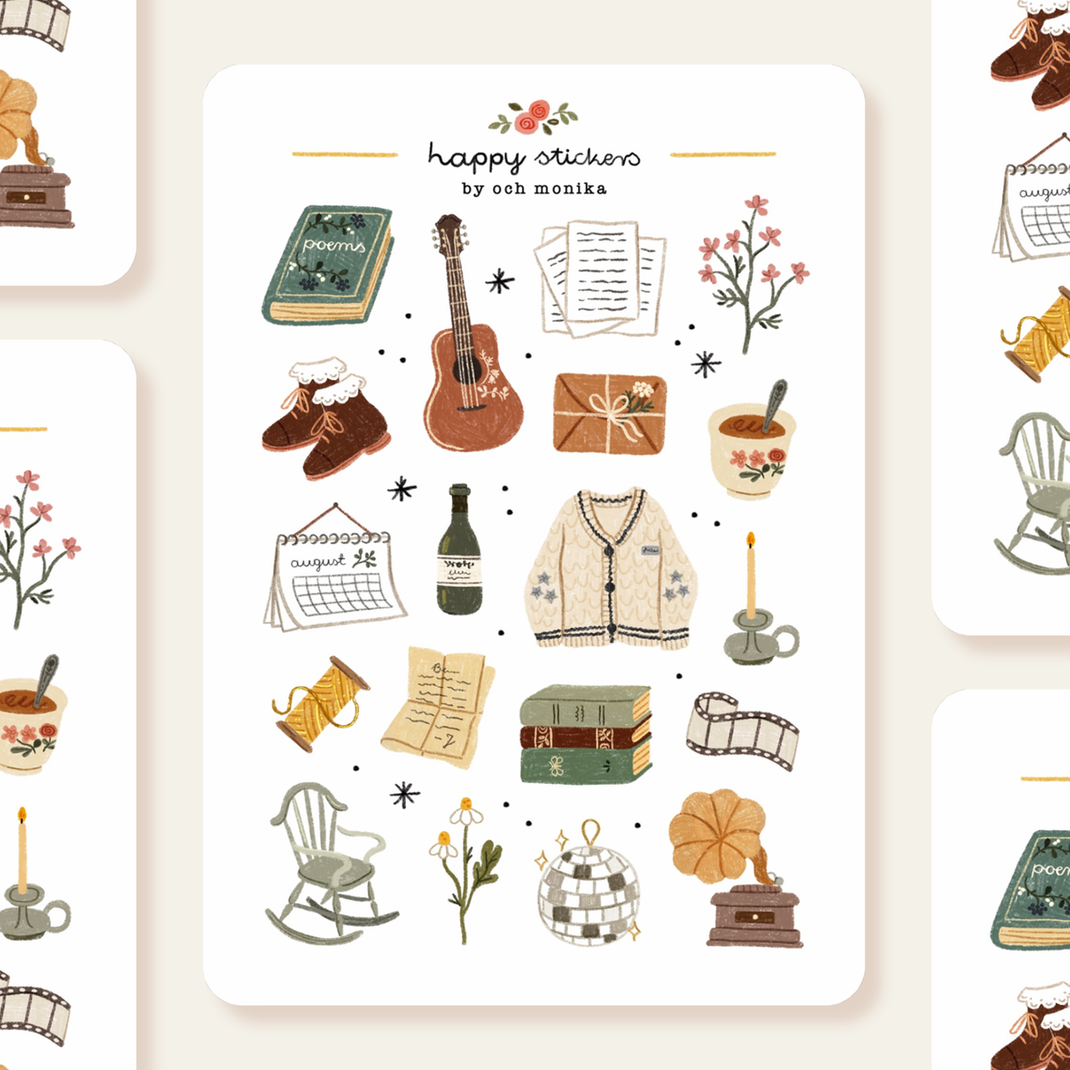 Folklore Sticker Sheet by Och Monika | Papertail Fox