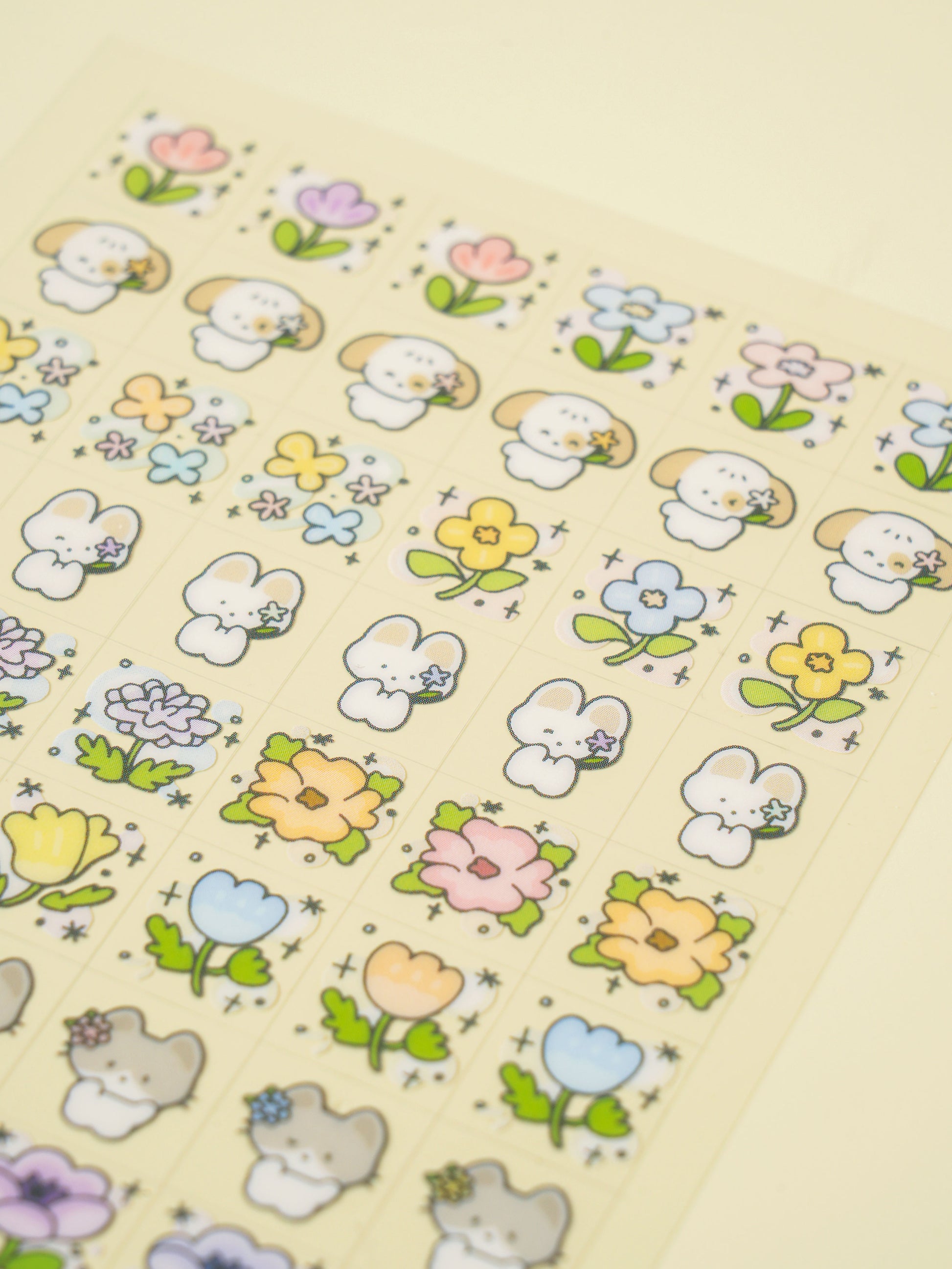 Mini Nemo Day Square 4 Sheet Sticker Set by Daiso | Papertail Fox