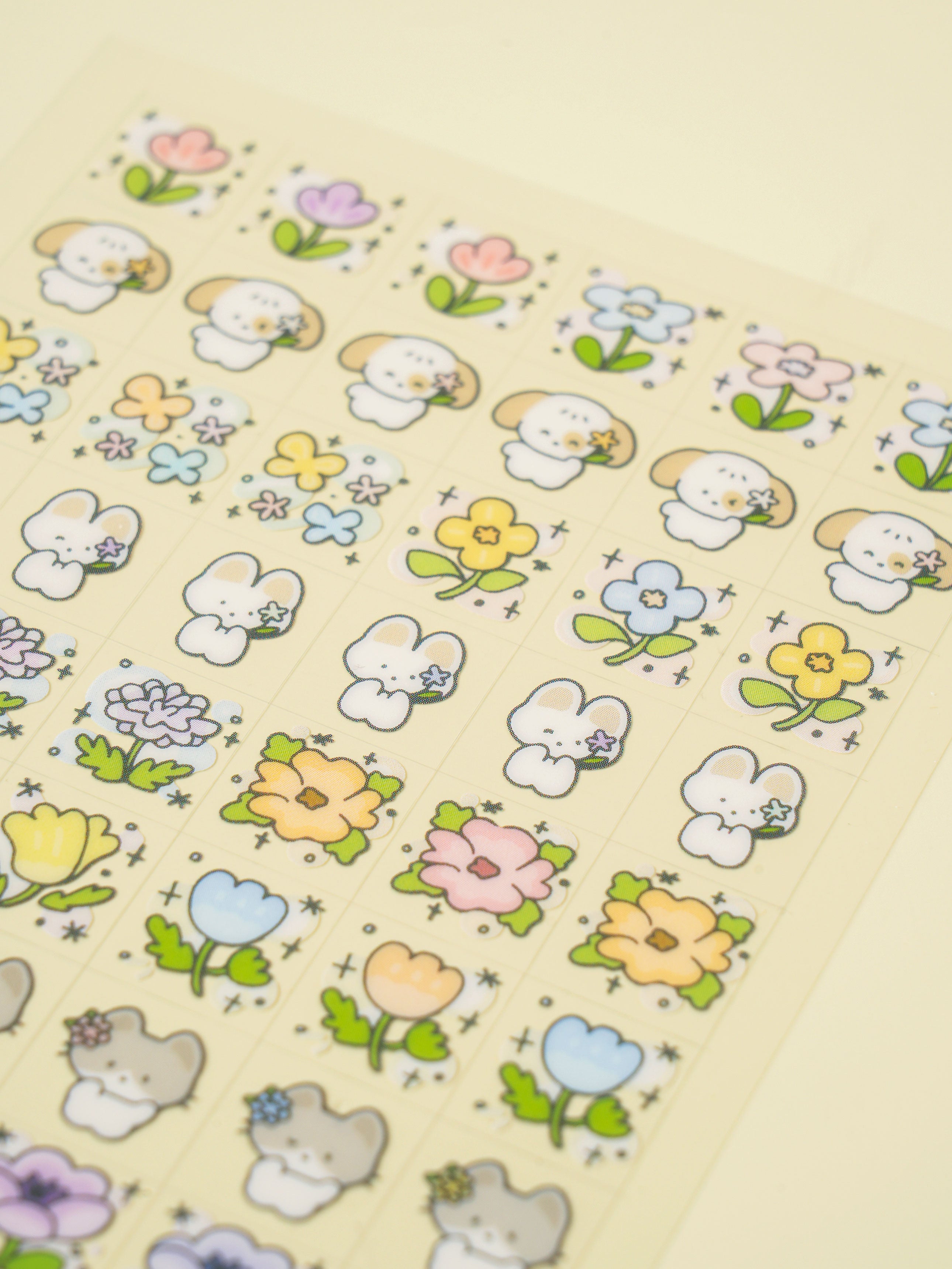 Mini Nemo Day Square 4 Sheet Sticker Set by Daiso | Papertail Fox