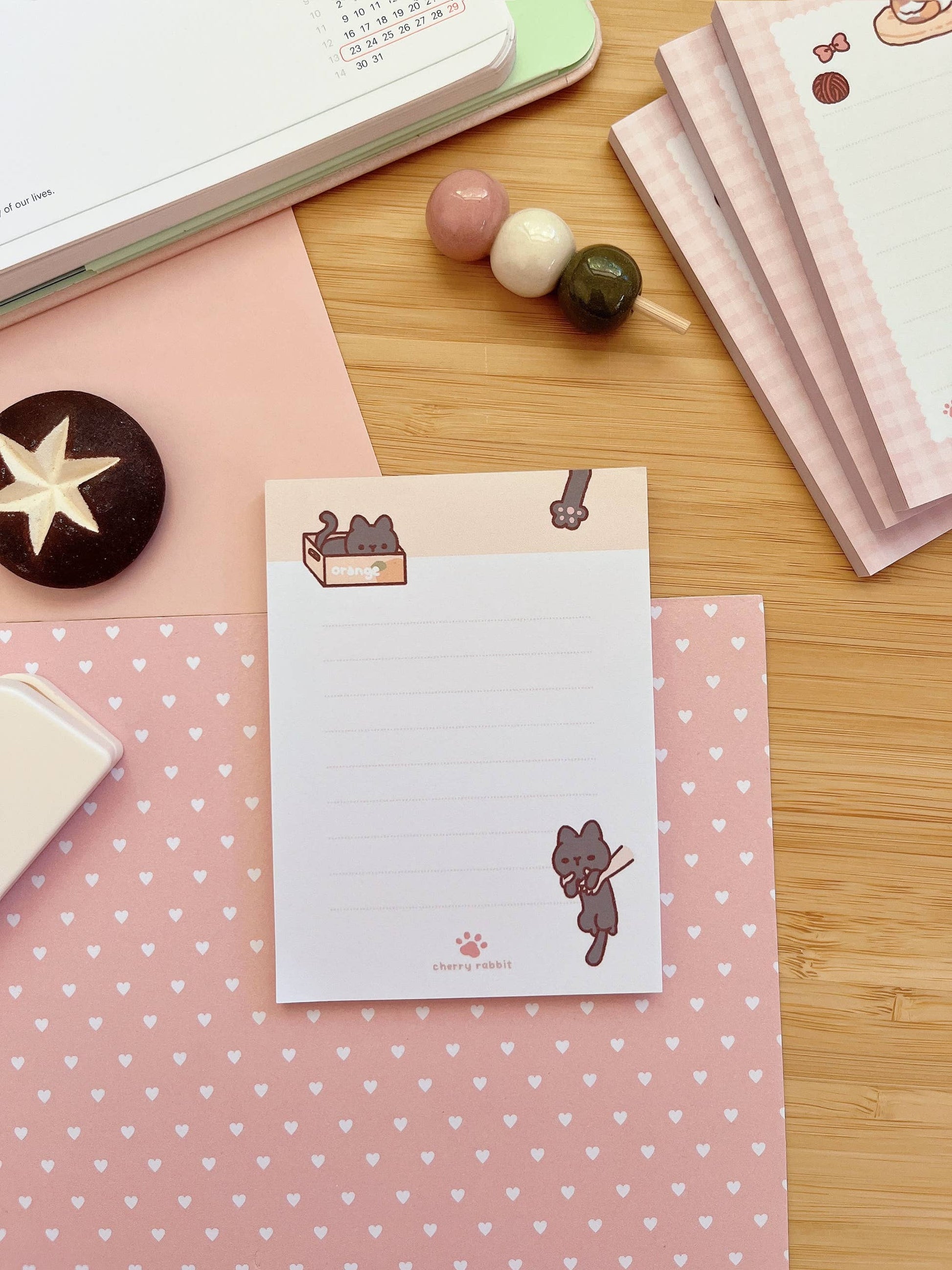 Black Cat Memo Pad by Cherry Rabbit | Papertail Fox