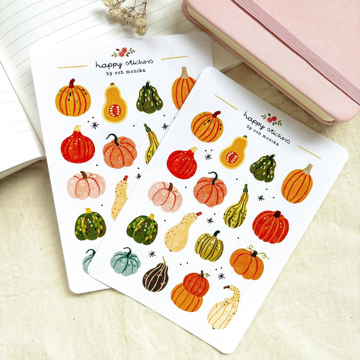 Pumpkins Sticker Sheet | Och Monika