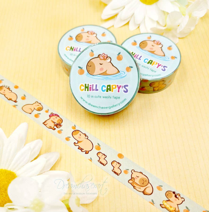Chill Capy Washi Tape