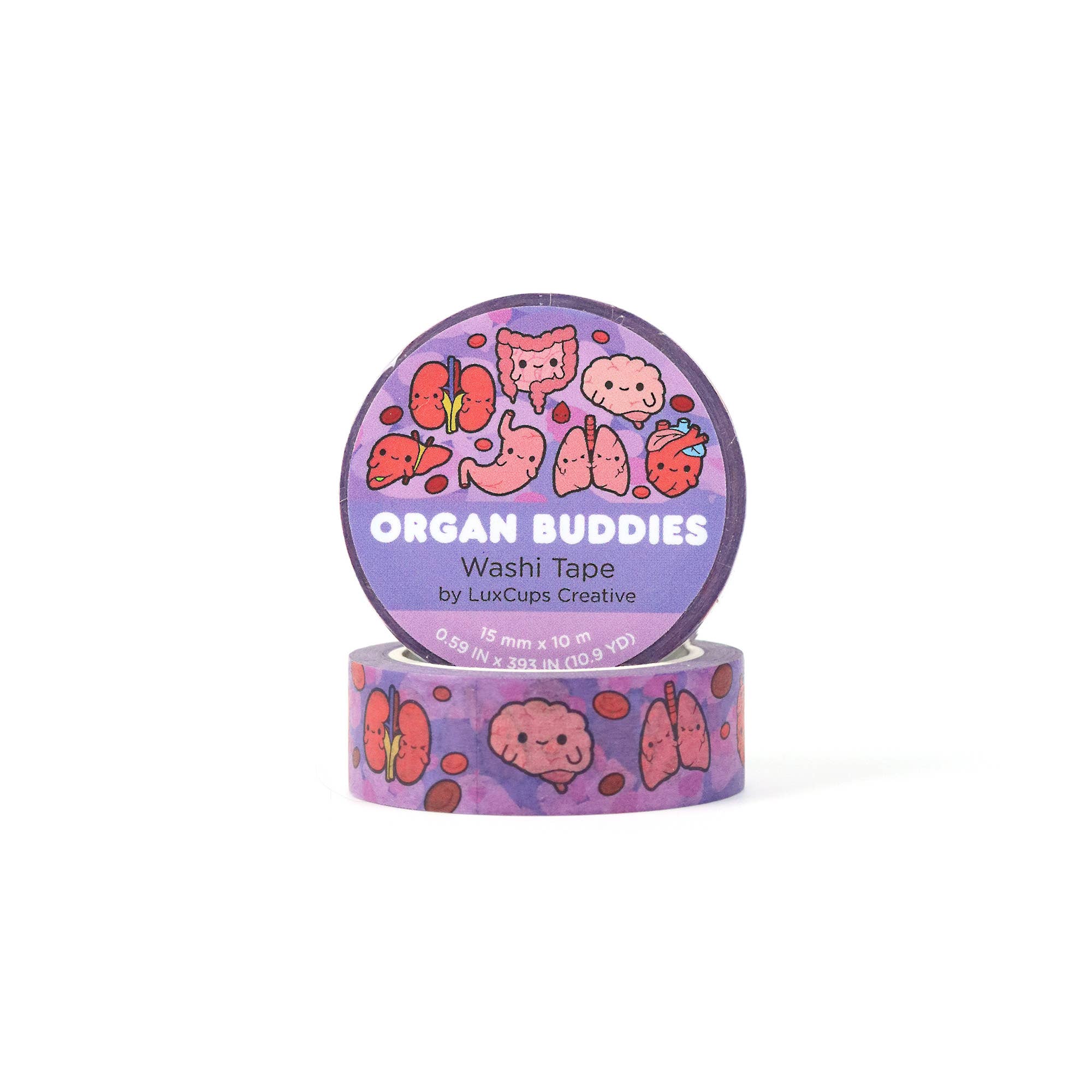Organ Buddies Washi Tape by LuxCups Creative | Papertail Fox