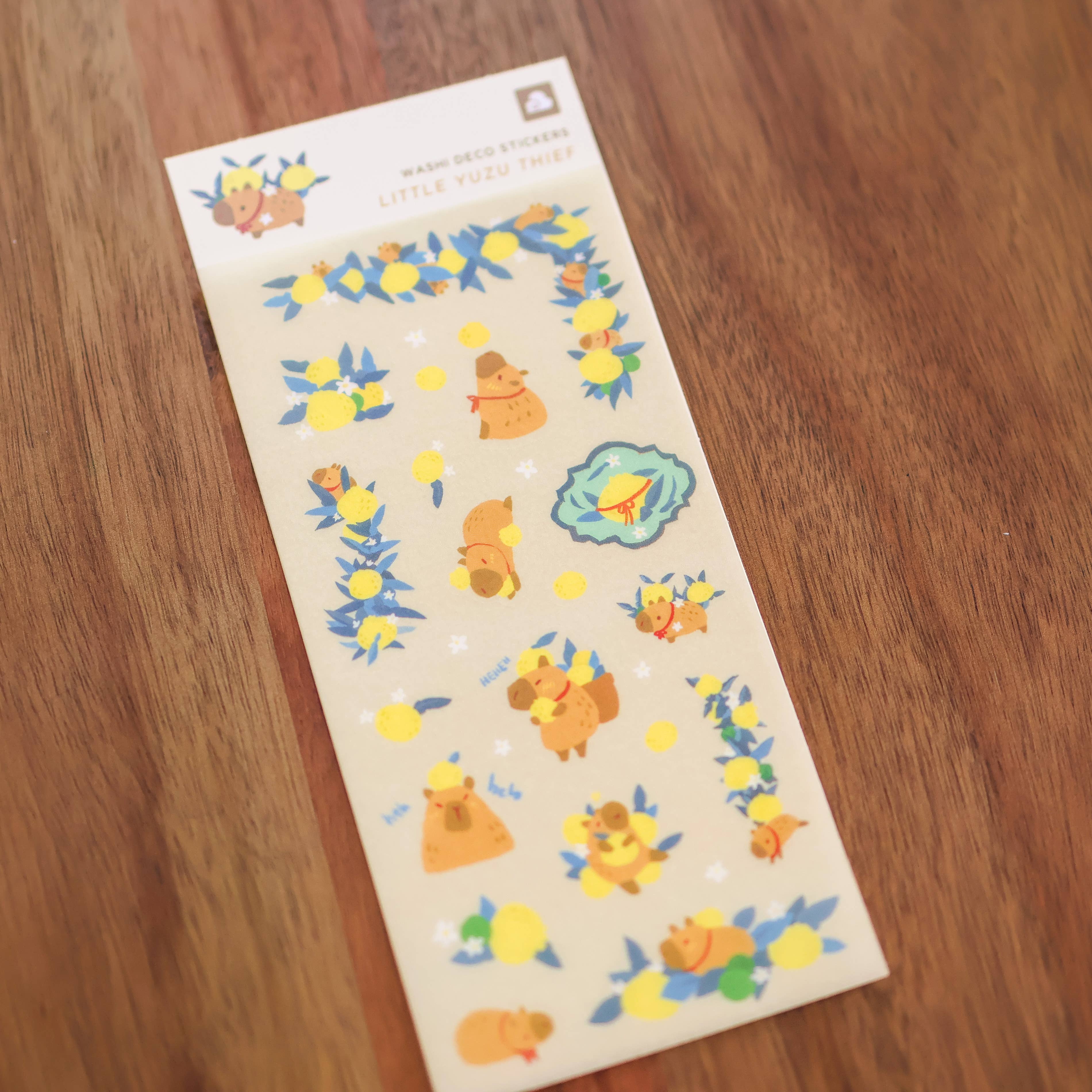 Sticker Sheet (Washi) - Little Yuzu Thief
