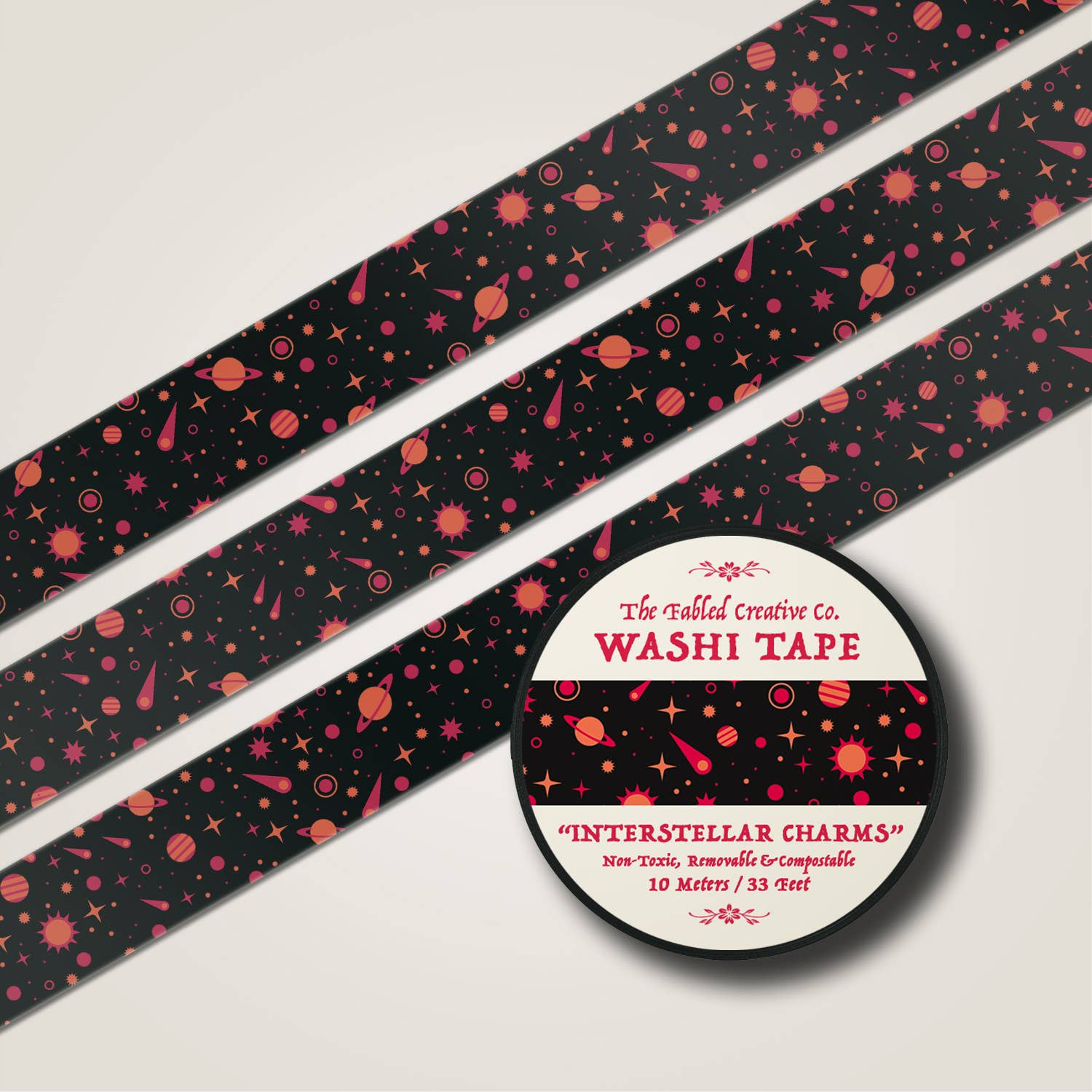Interstellar Charms Washi Tape | The Fabled Creative Co.