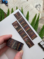 Bookshelf Washi Tape by The Creeping Moon | Papertail Fox