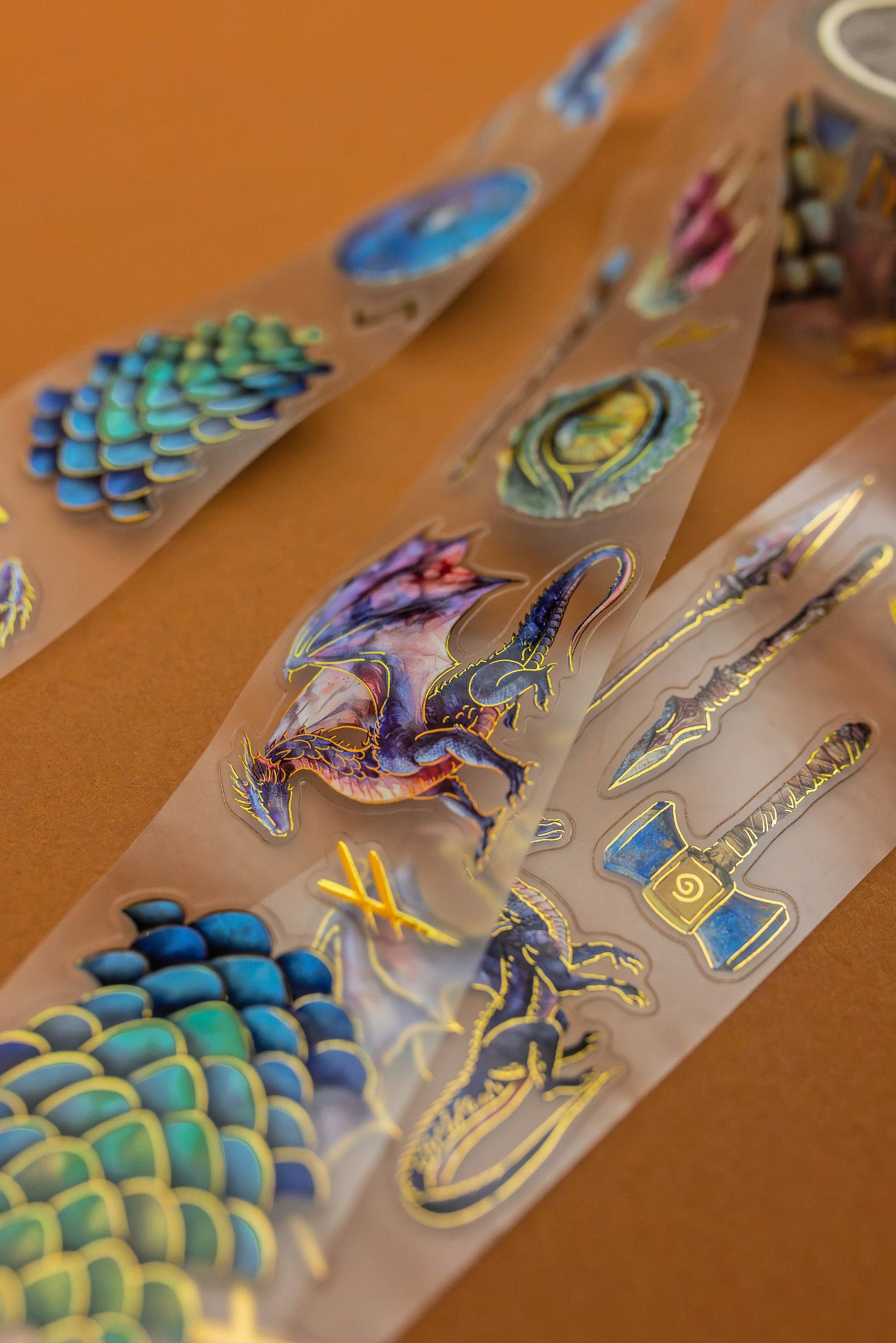 Dragons Transparent Tape | CoraCreaCrafts