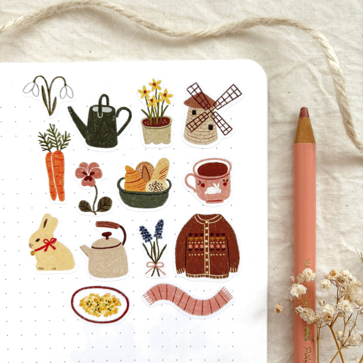 Springtime Sticker Sheet | Och Monika
